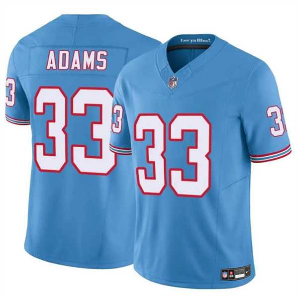 Men & Women & Youth Tennessee Titans #33 Jamel Adams Blue 2024 F.U.S.E. Throwback Vapor Limited Football Stitched Jersey